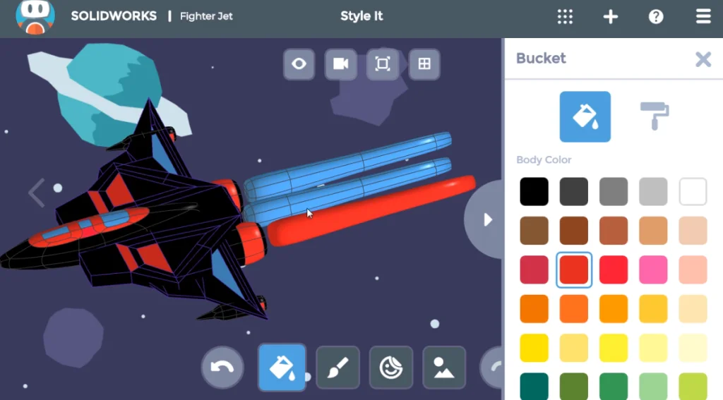 SOLIDWORKS Apps for Kids How-To: Adding Color