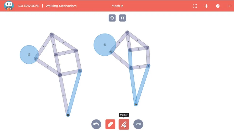 SOLIDWORKS Apps for Kids How-To: Walking Mechanism