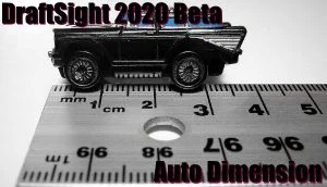 Auto Dimension in DraftSight 2020 Beta