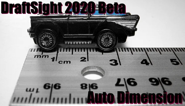 Auto Dimension in DraftSight 2020 Beta