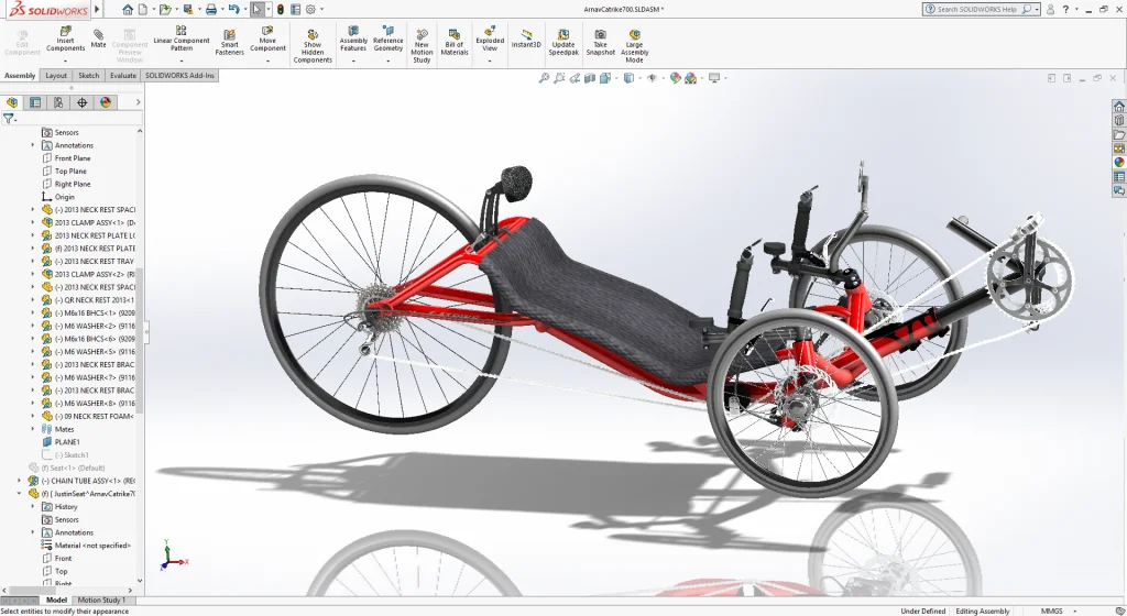 SOLIDWORKS Custom Catrike: Building a Bike for a Cause