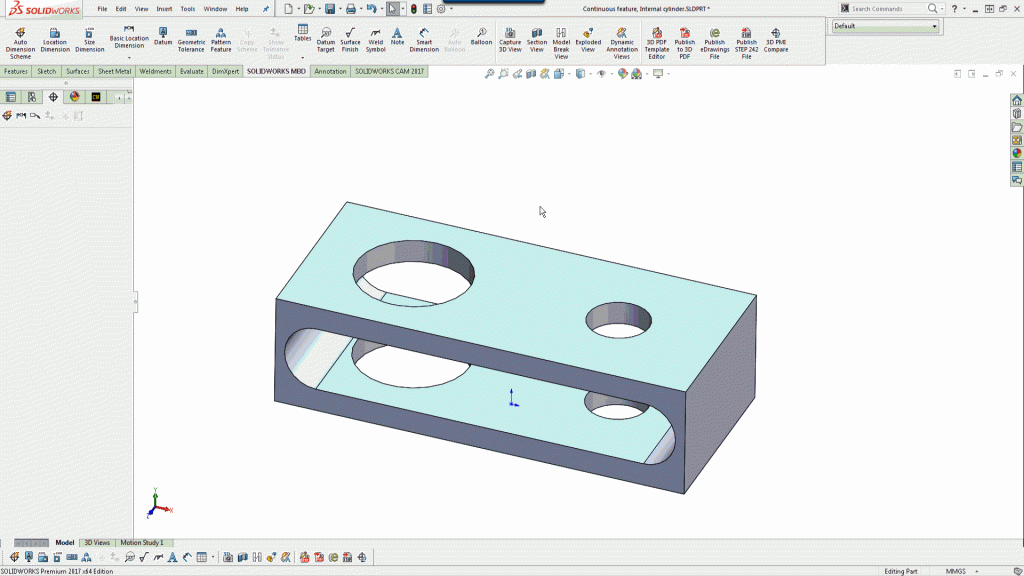 SOLIDWORKS MBD: Complying with ASME Y14.5-2009 Continuous Feature Tolerances