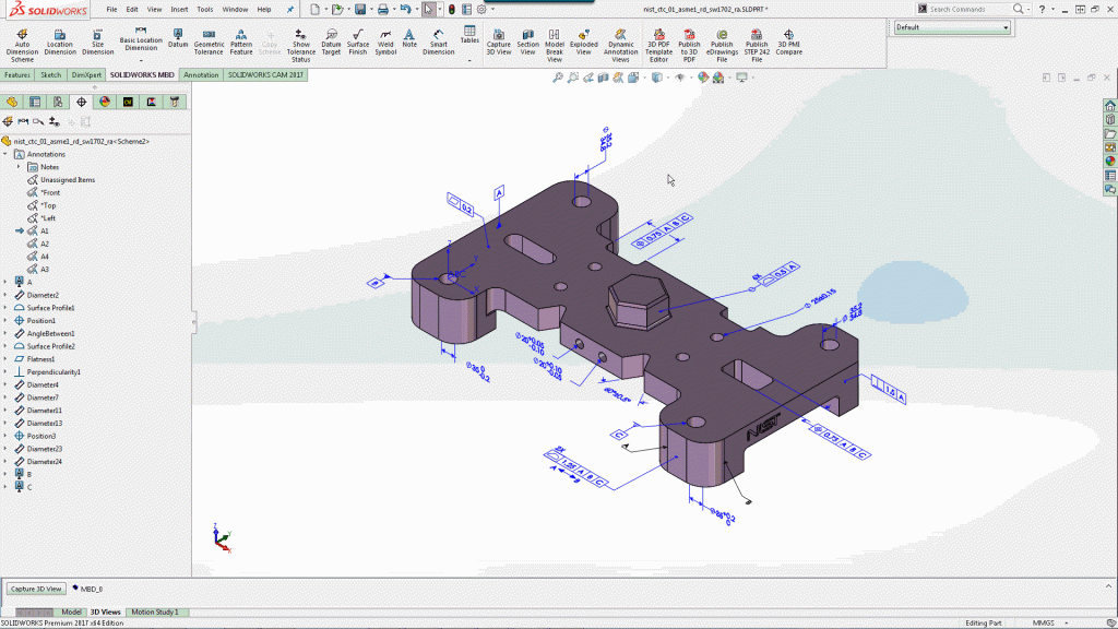 Learn About Custom Text Position Feature in SOLIDWORKS MBD