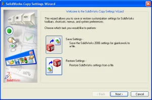 Save your settings...
