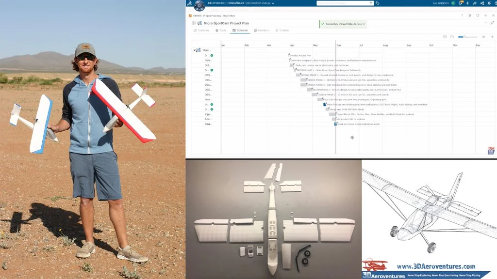 Micro-Sized, 3D-Printed RC Airplane