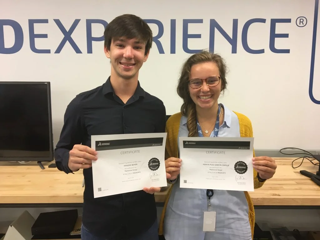 SOLIDWORKS Interns Get Certified