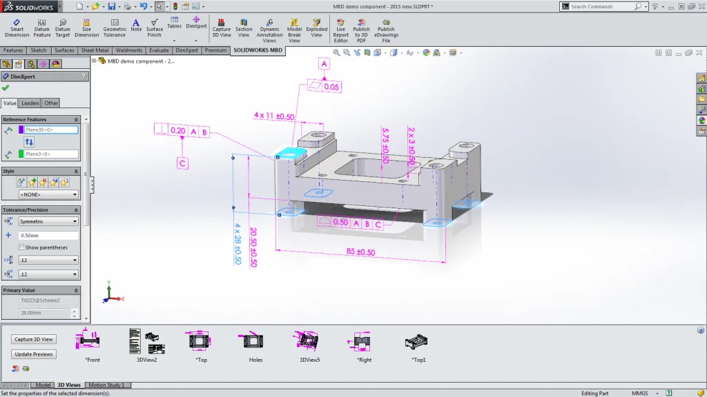 Sneak Peek: 15 Features coming in SOLIDWORKS 2015 – SOLIDWORKS Model Based Definition