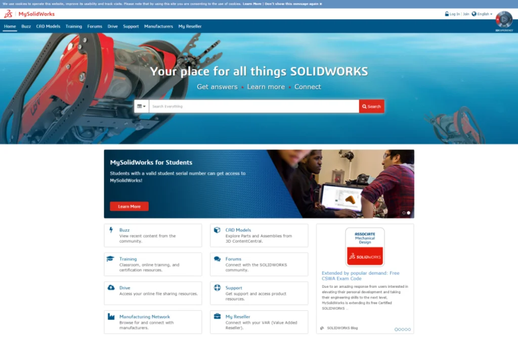 New Online Trials and eCourse Training Now Available at MySolidWorks