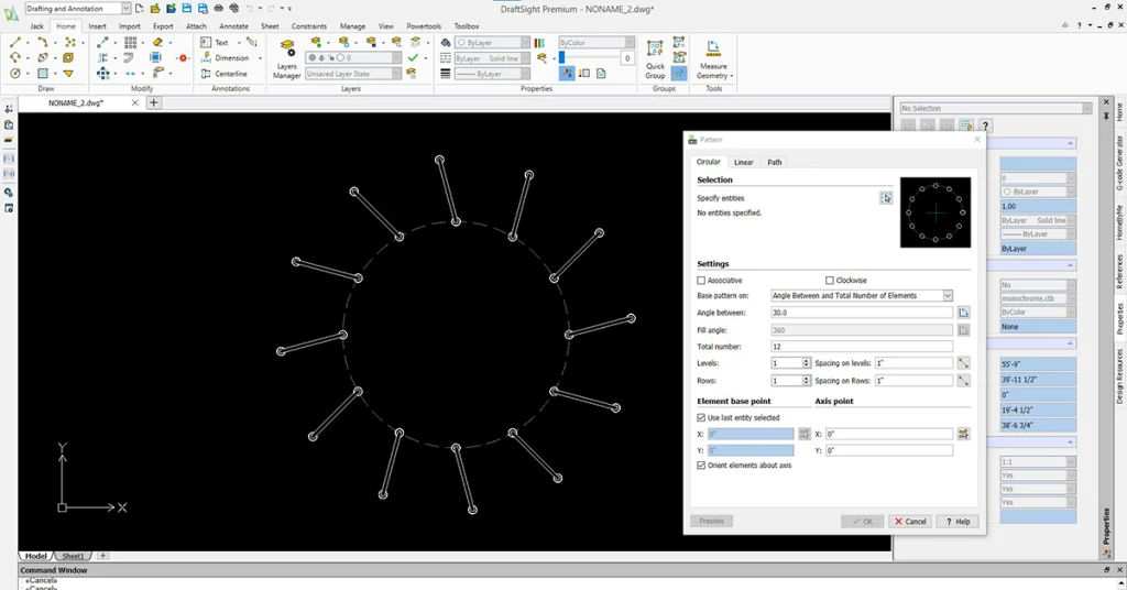 Take Control of your Geometry in DraftSight with Associative Patterns ...