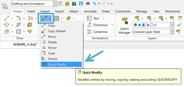 Increase Your Productivity with DraftSight’s Quick Modify Command ...