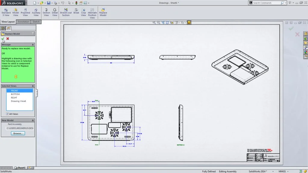 SolidWorks 2014 Sneak Peek: Replace Model View