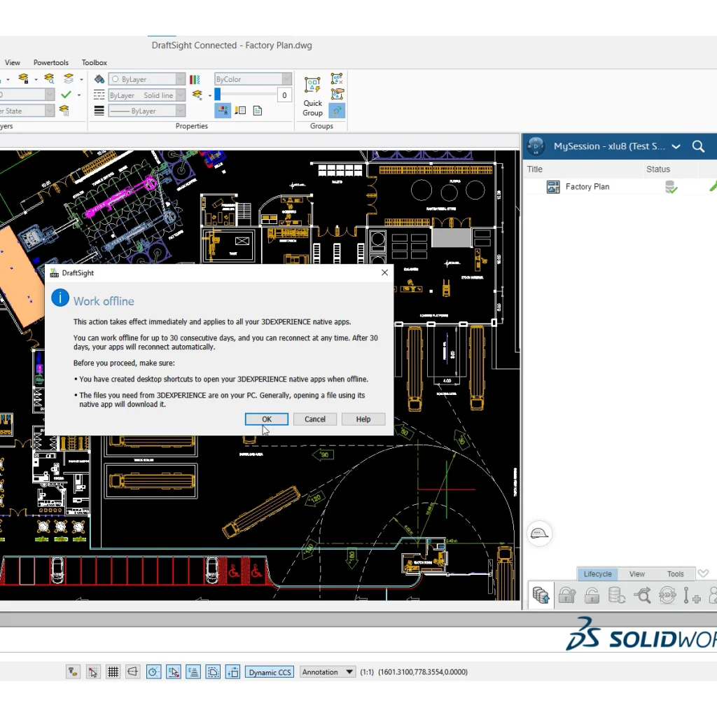 Take Your DraftSight Drawings on the Go with New Offline Mode