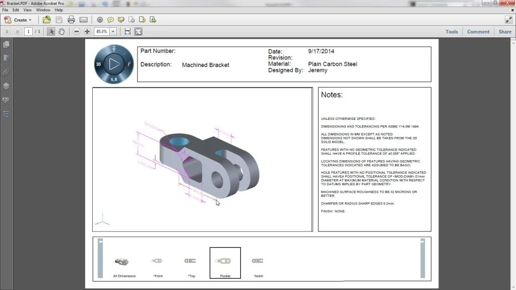 SOLIDWORKS Shorts: Model Based Definition (MBD) and Engineering 4.0