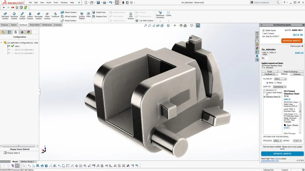 Dixon Valve & Coupling Optimizes Manufacturing with SOLIDWORKS and Xometry