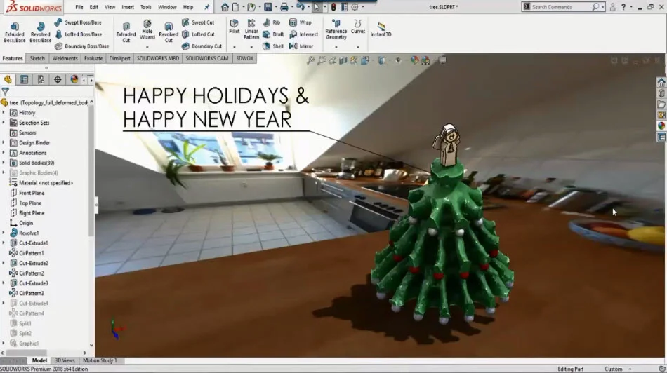 Tired of looking for that perfect Christmas tree – Topology Optimization is the alternative