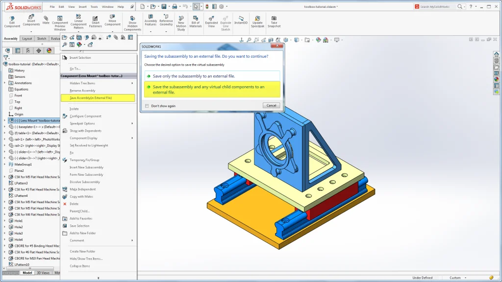 Sneak Peek 2016: Virtual Subassemblies with Child Components