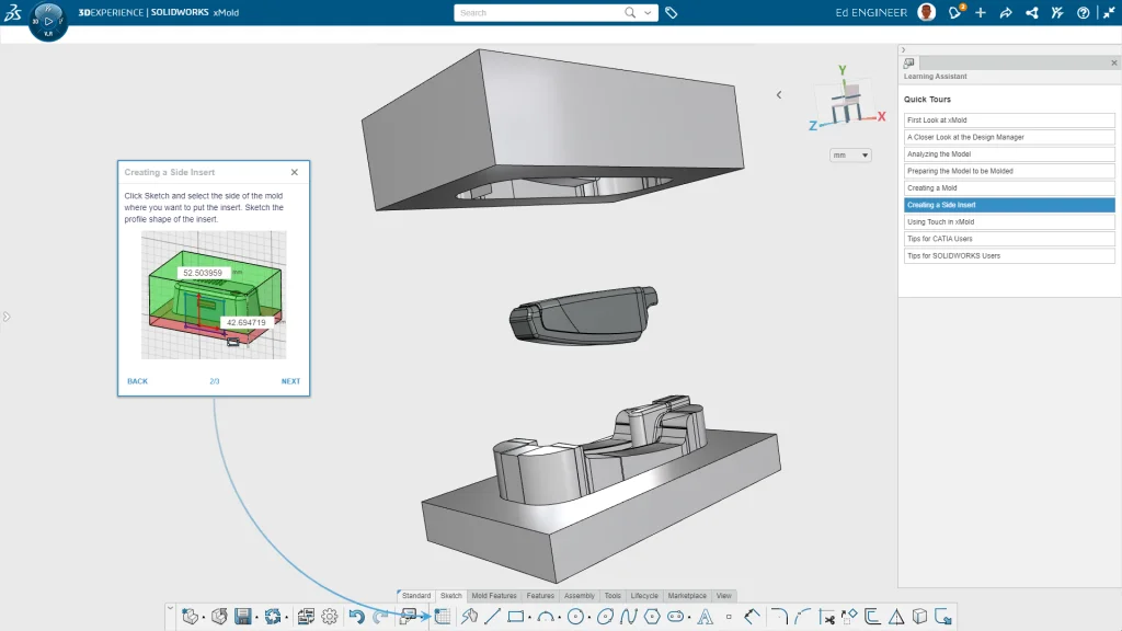 Robust 3D Mold Design on the Cloud