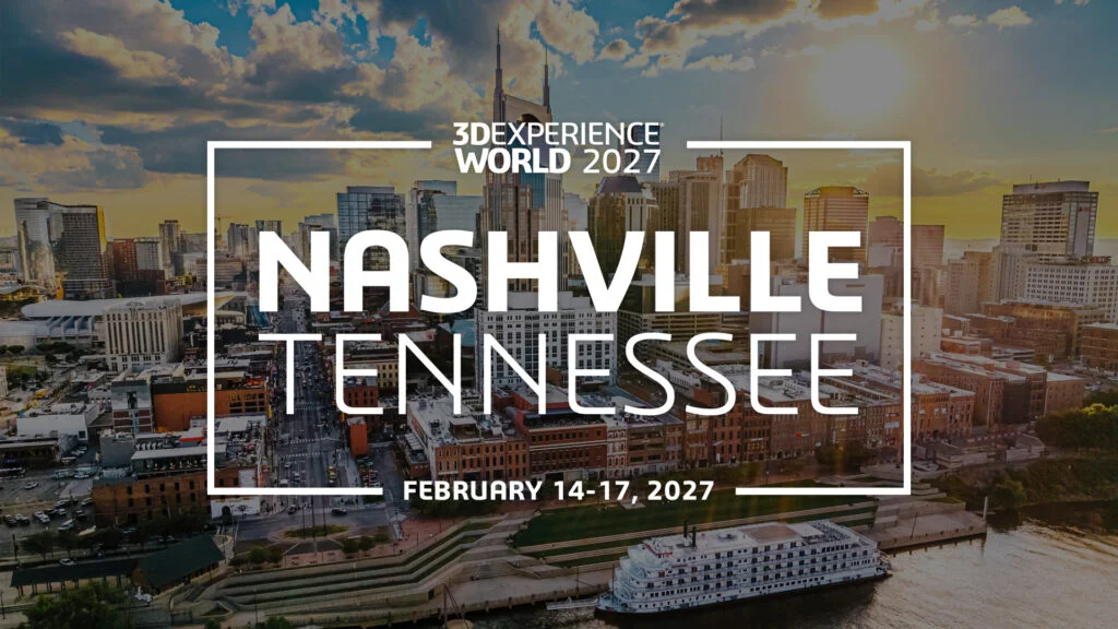 <strong>3D</strong>EXPERIENCE World 2027 graphic