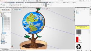 Spline on Surface to Create Earth : SOLIDWORKS Tutorial
