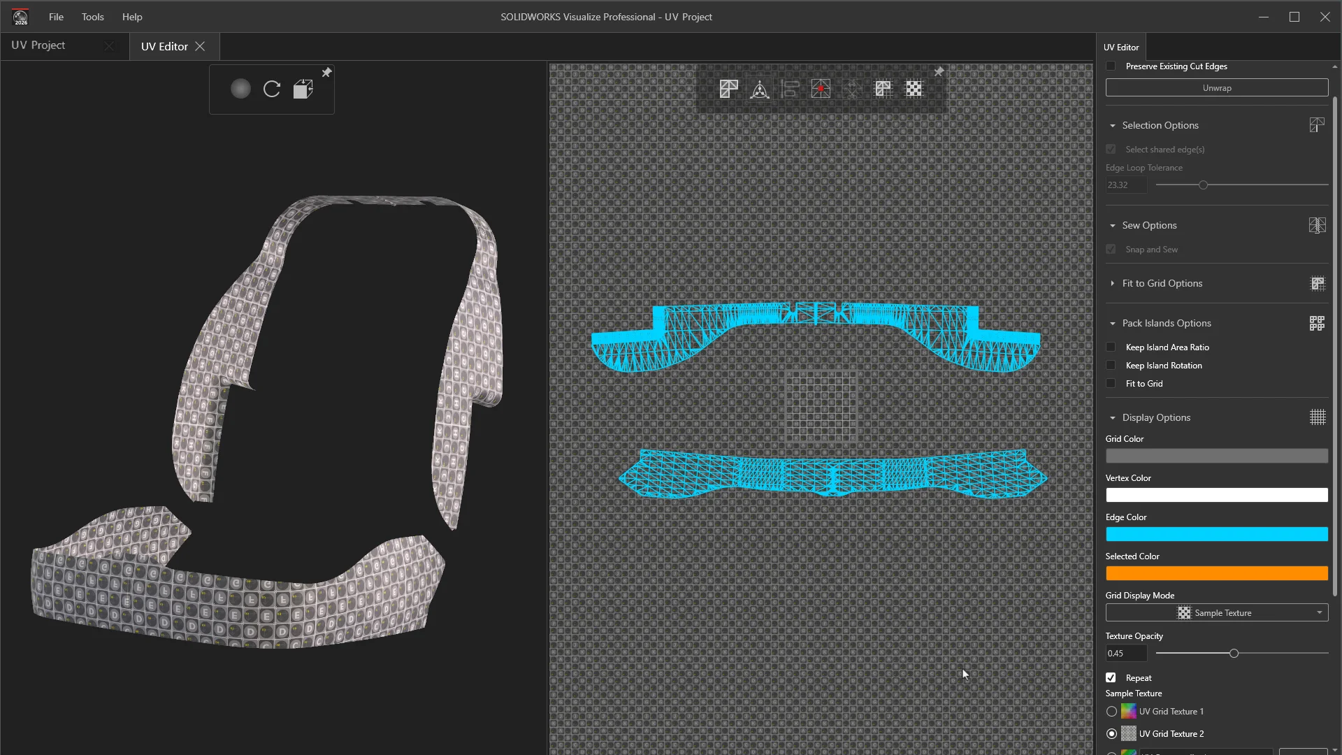 UV wrapping
