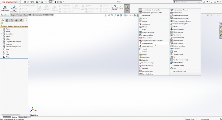 Configura tu escritorio de SOLIDWORKS y agiliza tu trabajo.