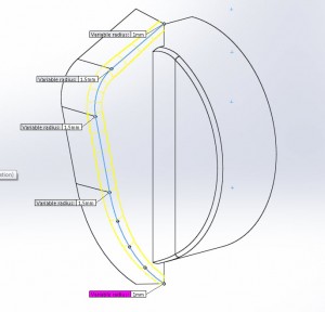 Variable Radial Fillet