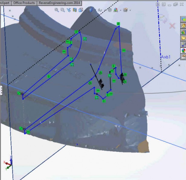 The file is now manageable in your SOLIDWORKS environment and the rest of the tasks rely on the traditional mechanical engineering tools available to you within your design software.