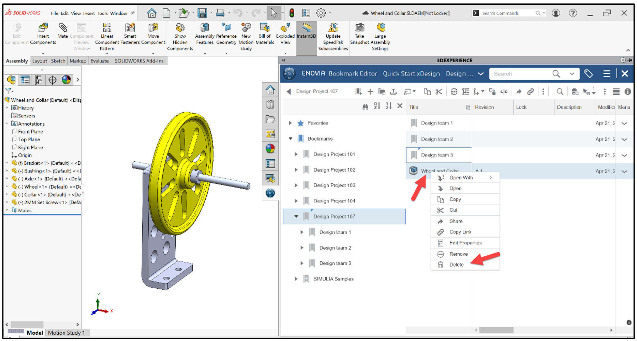 3DEXPERIENCE Works Lesson #3: SOLIDWORKS Bookmarks, Share and Delete