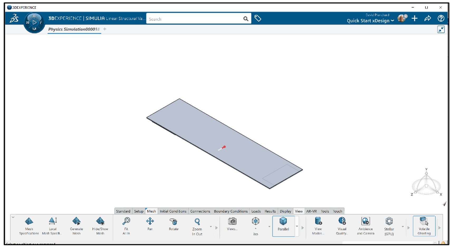Analysis Lesson 1: SOLIDWORKS and 3DEXPERIENCE Simulation for Diving Board