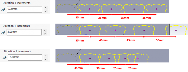 Instances To Vary Option In Pattern Feature