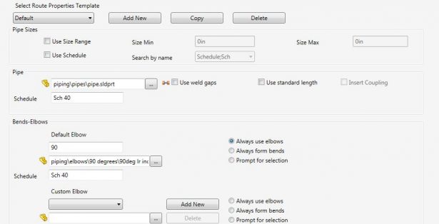 SOLIDWORKS Routing: Templates