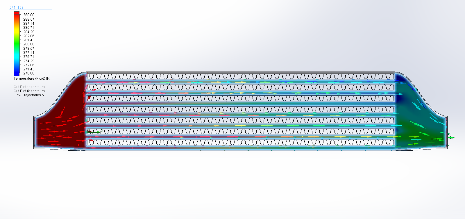 SOLIDWORKS Flow Simulation Intercooler
