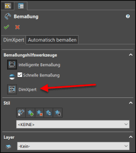 Intelligente Bemaßung - DimXpert