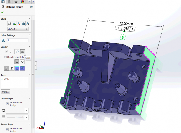 SOLIDWORKS MBD – Símbolos de Recurso de Referência